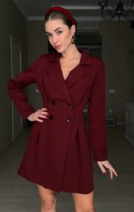 Švarko tipo suknelė