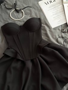 Dviejų dalių suknelė ( juoda )