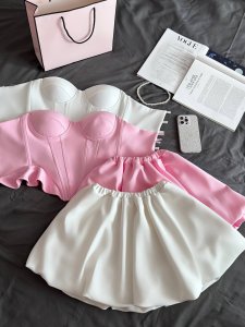 Dviejų dalių suknelė (rožinė)