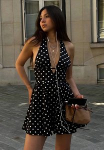 Taškuota suknelė